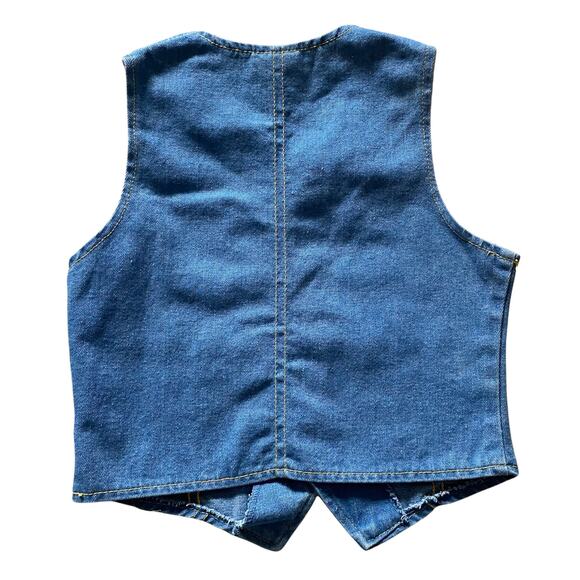 Levi Strauss & Co. Levi's Western Denim Vest Kids Sz 5 - Picture 10 of 10
